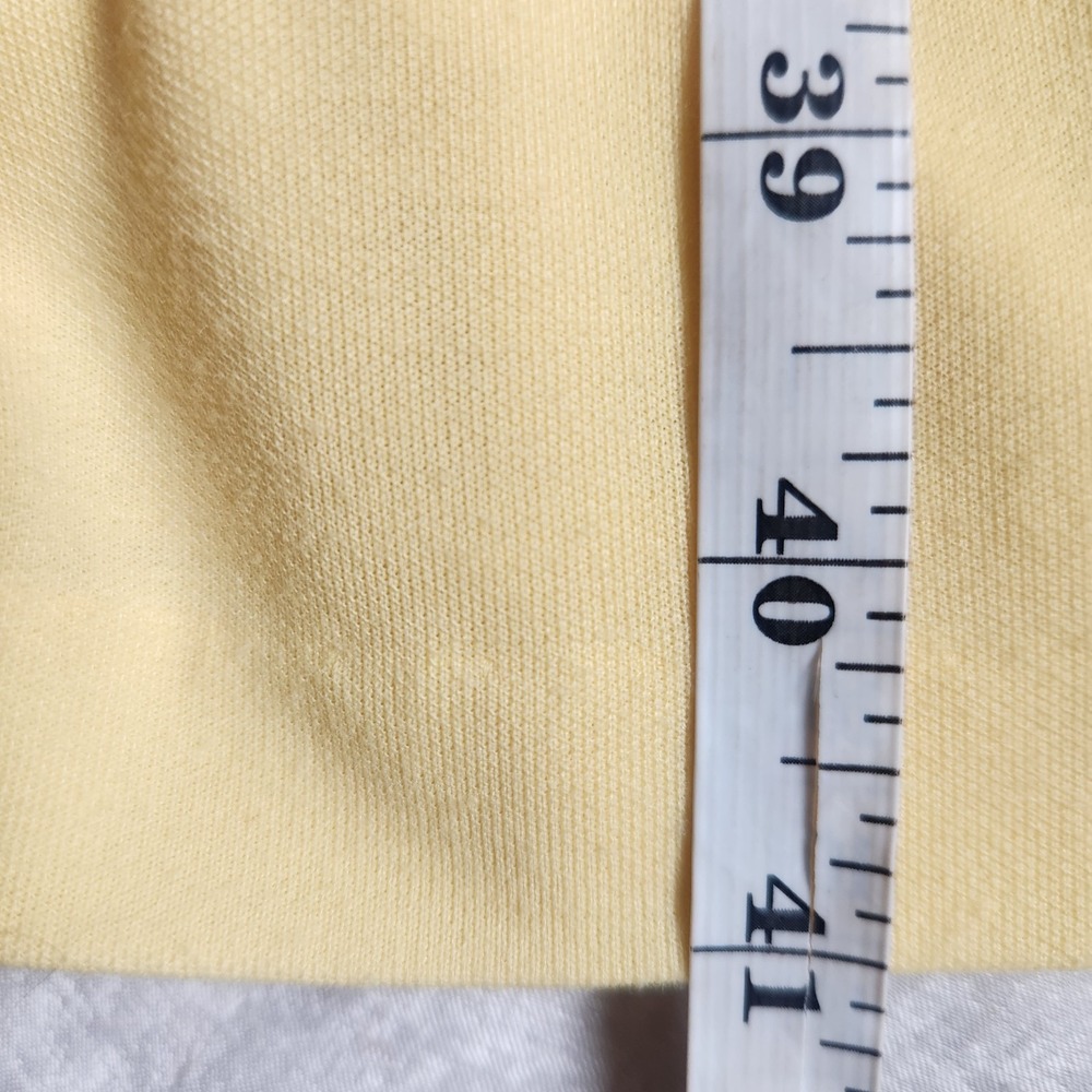 Vintage 70s Yellow Academia‎ Secretary Dress White Trim Union Made USA 12 P - Picture 8 of 8